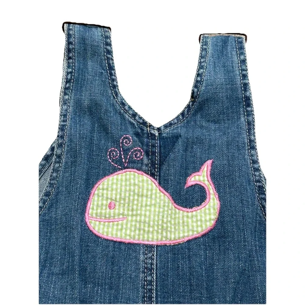 Oshkosh Bgosh Embellished Overalls 4T Girl Monogram D